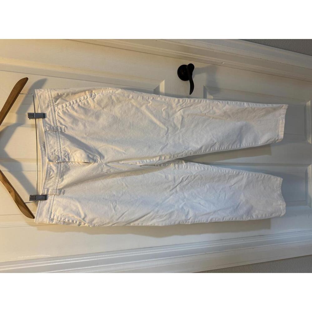 Liz Claiborne White Cotton Blend Pants Size 12‎